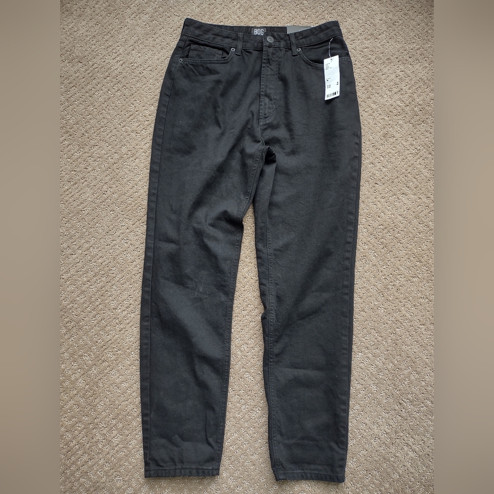 BDG Black High Rise Straight Leg Jeans